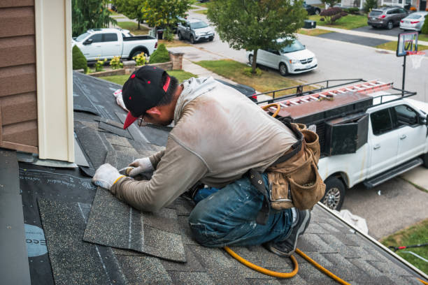 Professional Roof Leak Repair technician working in Lehr, ND